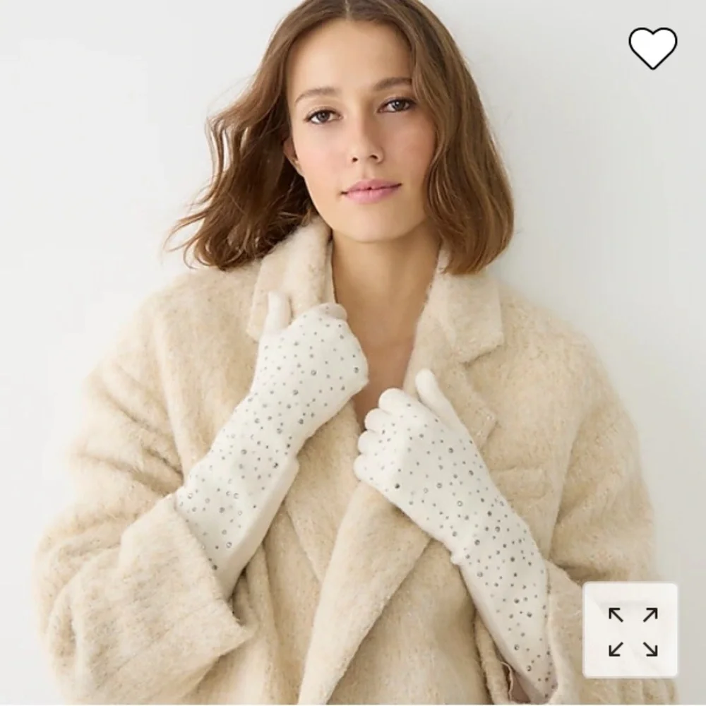Jcrew gloves w/crystals